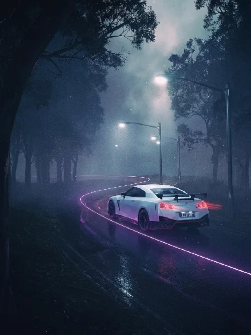 Night Neon scene